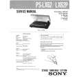 SONY PSLX62/P Service Manual