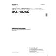 SONY DSC1024G Manual de Usuario