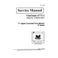 VIEWSONIC E771-2 Manual de Servicio