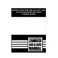 ZANUSSI ZBW965 Owners Manual