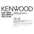 KENWOOD KDCX859 Owners Manual