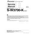 PIONEER S-W3700-K/XTW/UC Instrukcja Serwisowa