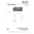 SONY TAEX7.PDF Instrukcja Serwisowa