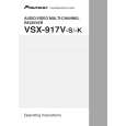 PIONEER VSX-917V-K/SPWXJ Owners Manual