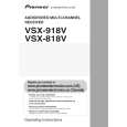 PIONEER VSX-818V-K/KUXJ/CA Owners Manual