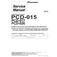 PIONEER PCD-026 Manual de Servicio