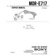 SONY MDR-E717 Service Manual