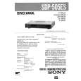SONY SDP505ES Service Manual SONY SDP505ES Service Manual