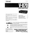 TEAC V870 Manual de Usuario