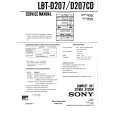 SONY LBTD207/CD Instrukcja Serwisowa