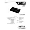 SONY MX-650 Service Manual