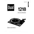 DUAL 1218 Owners Manual