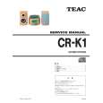 TEAC CR-K1 Instrukcja Serwisowa
