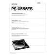 SONY PS-X555ES Instrukcja Obsługi