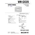 SONY WMGX320 Service Manual