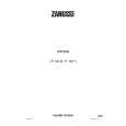 ZANUSSI ZT 162 B Owners Manual