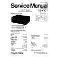 TECHNICS RS-X901 Service Manual