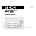 DENON AVR-1804 Owners Manual