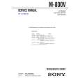 SONY M800V Service Manual