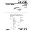 SONY XM260G Instrukcja Serwisowa