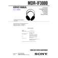 SONY MDRIF3000 Owners Manual