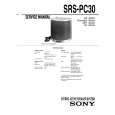 SONY SRS-PC30 Instrukcja Serwisowa