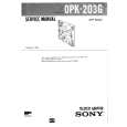 SONY OPK203G Service Manual