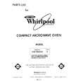 WHIRLPOOL MW1000XW0 Catálogo de piezas
