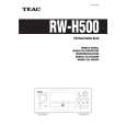 TEAC RWH500 Owners Manual