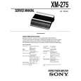SONY XM275 Manual de Servicio