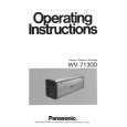PANASONIC WV7130D Instrukcja Obsługi