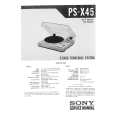 SONY PS-X45 Service Manual