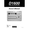 KORG D1600 Owners Manual