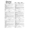 PIONEER SE-CL21W-J-P/ZCEW5 Owners Manual