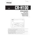 TEAC CR-H100 Instrukcja Obsługi