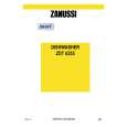 ZANUSSI ZDT6255 Owners Manual