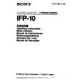 SONY IFP-10 Instrukcja Obsługi