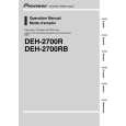 PIONEER DEH-2700RB/XN/EW Owners Manual