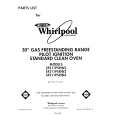 WHIRLPOOL SF311PSRW3 Katalog Części