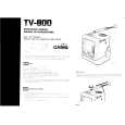 CASIO TV800 Instrukcja Obsługi