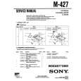 SONY M-427 Service Manual