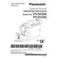 PANASONIC PVDV400D Owners Manual