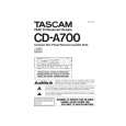 TEAC CD-A700 Owners Manual
