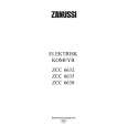ZANUSSI ZCC6638X Owners Manual