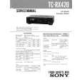 SONY TCRX420 Instrukcja Serwisowa