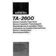 ONKYO TA-2600 Owners Manual