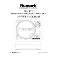 NUMARK PRO TT-2 Owners Manual
