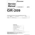 PIONEER GR209 Manual de Servicio