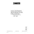ZANUSSI ZT142 Owners Manual