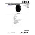 SONY ICD50 Service Manual
